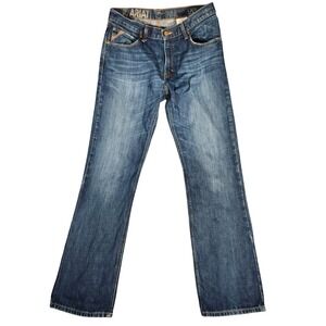 Ariat M4 Jeans Men's 33X36 Medium Wash Relaxed Boot Cut Denim 10008402 AM 8707